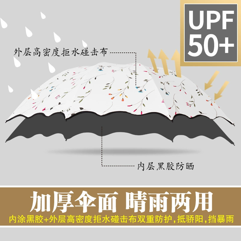 Folding umbrella solar-powered, big fresh tandem bike, sun protection, UV protection