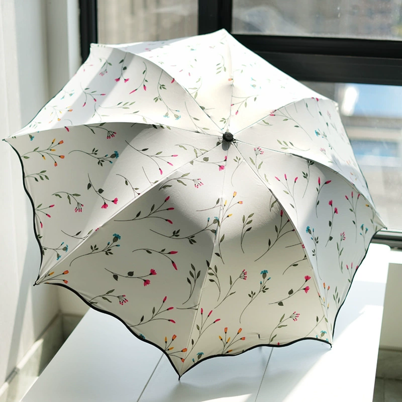 Folding umbrella solar-powered, big fresh tandem bike, sun protection, UV protection