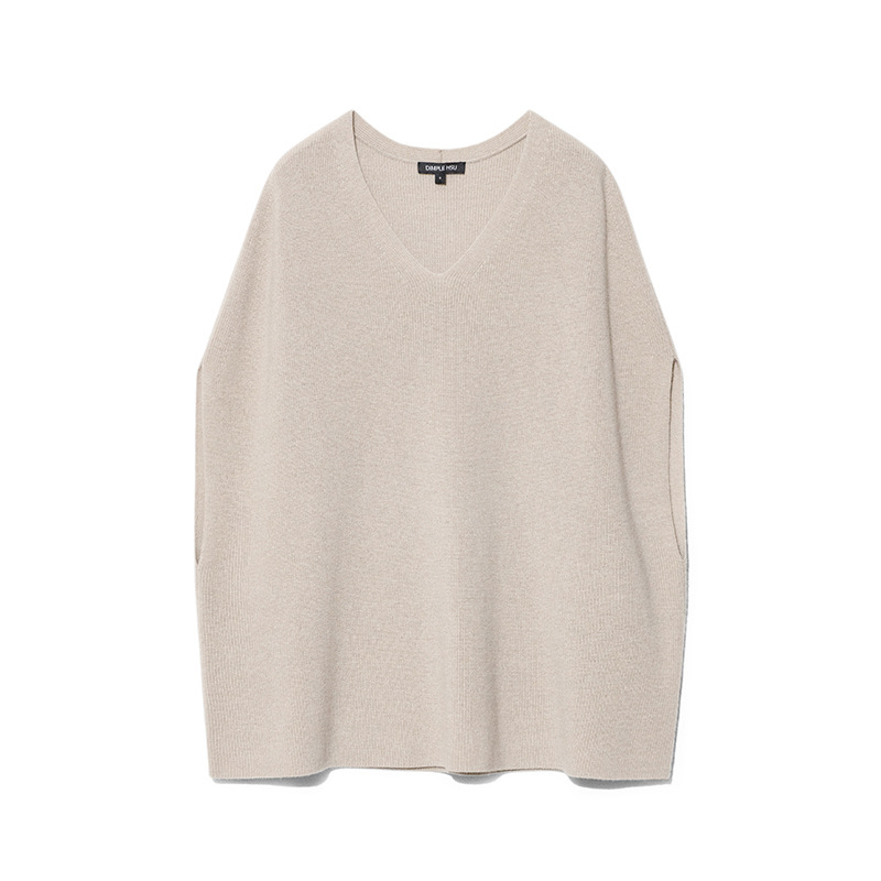 Nuevo estilo coreano Chaleco con cuello en V suéter blogger sentido alta ocultación carne moda casual de punto chaleco suelto ropa exterior de las mujeres image 9