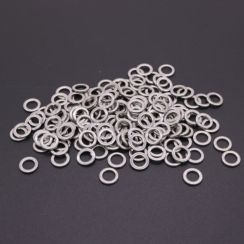 Stainless steel seamless lure single ring, iron plate sea fishing lure single ring fishing accessories single loop