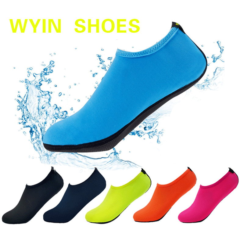 Summer Bright Color Diving Socks Snorkeling Socks Swimming Socks Water Leisure Shoes Parent-Child Beach Socks Non-Slip Quick-Dry Tracing Shoes
