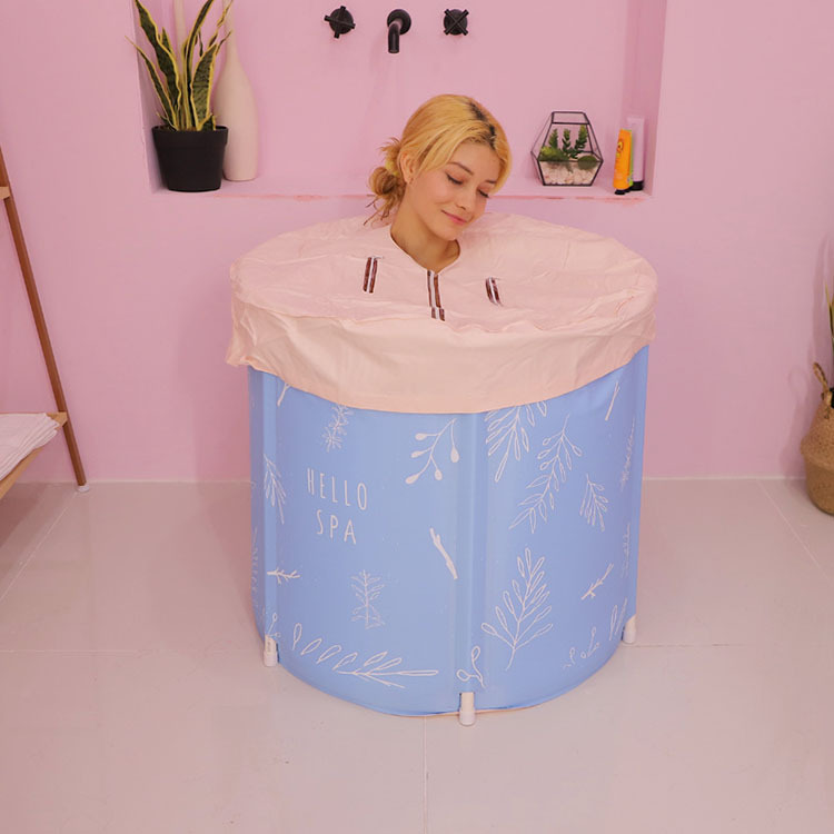 Source Promotion Bath Bucket Bath Bucket Bath Bucket Bracket Bathtub Home Thickened Large Adult Folding Cotton Bath Bucket