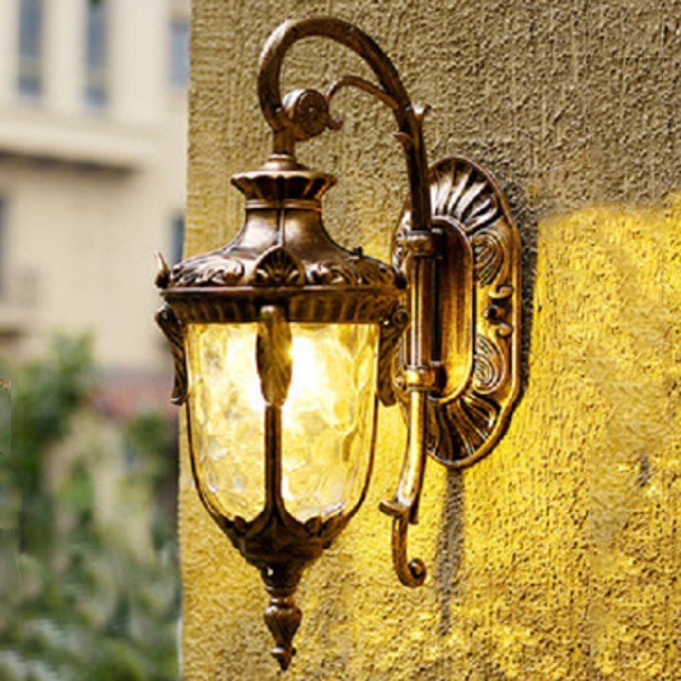 European style outdoor wall lamp indoor and outdoor waterproof led wall lamp simple corridor door balcony villa garden lamp