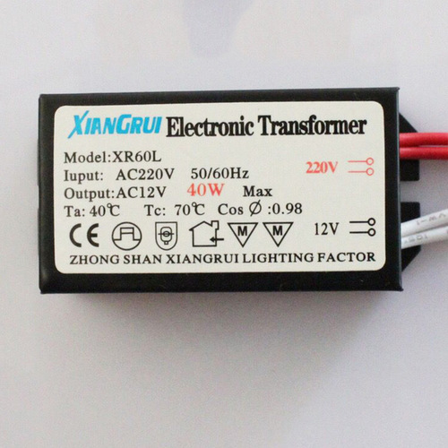 Quartz Halogen Lamp Electronic Transformer, Input Voltage AC220V, Output AC12V, Direct Manufacturer Sale