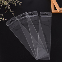 厂家定制PVC翻盖袋子服装吊牌袋鱼钩袋插卡袋透明PVC自封袋可定制