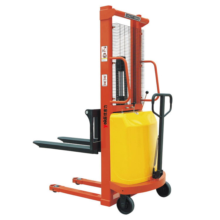 【批发供应】优客力半电动堆高车|半电动升高车非标可改成宽支腿