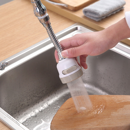 Faucet three-speed booster shower tap water splash-proof water saver home kitchen faucet filter