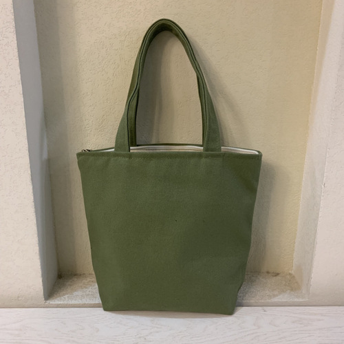 DIY blank hand-painted simple canvas bag cotton bag lunch box bag lunch bag hand bag wrist bag can be tied and printed with logo