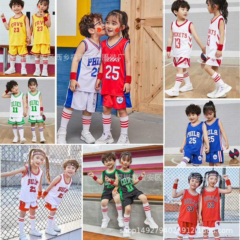 Детские баскетбольные майки Warriors, Lakers, Kobe, James, Raptors, Bulls, одежда для малышей, в наличии на длительное время