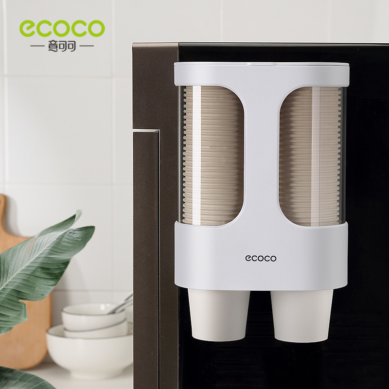 Wall-mounted Paper Cup Holder Household Disposable Cup Storage Rack Punch-free Water Dispenser High-end Cup Taker Large Size