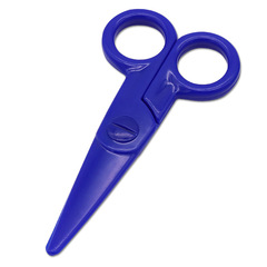 Wholesale creative handmade scissors Home student scissors Paper-cutting children's plastic scissors