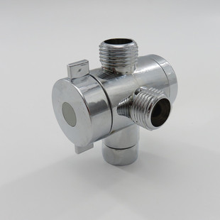 4-Point Shower Diverter 3-Way Multifunctional Shower Faucet Quick-Open Diverter with 1/2" Outlet, Full 4-Point