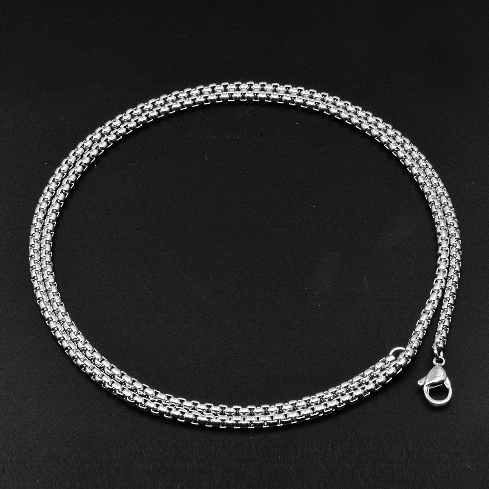 Single [70cm titanium steel pearl chain]