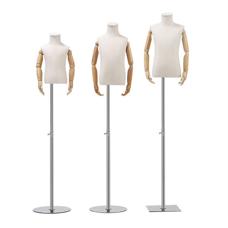 Maniquí de Exhibición para Ropa Infantil con Base de Hierro, para Escaparate image 6
