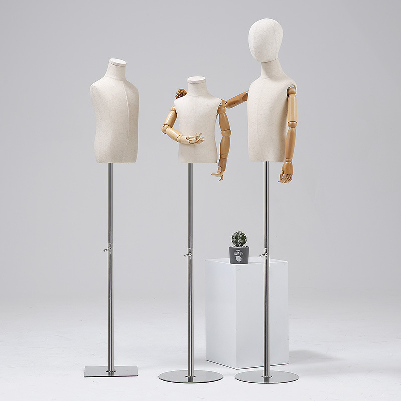 Maniquí de Exhibición para Ropa Infantil con Base de Hierro, para Escaparate image 5