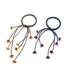 头饰甜美飘带花朵发圈打结发绳扎头绳橡皮筋2元店货源批发日韩风