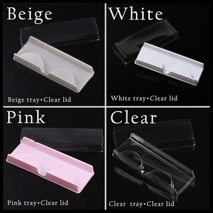 Wholesale new material eyelash box packaging box false eyelash packaging single pair Lash box eyelash sub-box