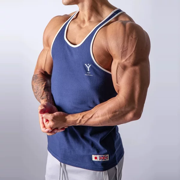 2020 Summer Sports Running Training Fitness Vest Men's Slim Fit Men's Wear One Piece Dropshipping Breathable Quick Dry