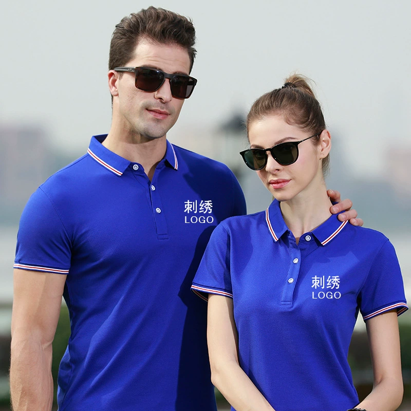 Элитные поло-рубашки в наличии с нанесением логотипа на заказ, рабочие рубашки с коротким рукавом и отложным воротником, корпоративные рубашки с вышивкой для групп.