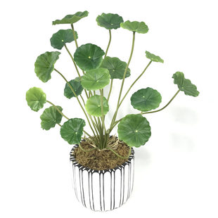 (Cross-border trading), artificial plant for home use, small copper artificial lotus leaves, direct factory sales