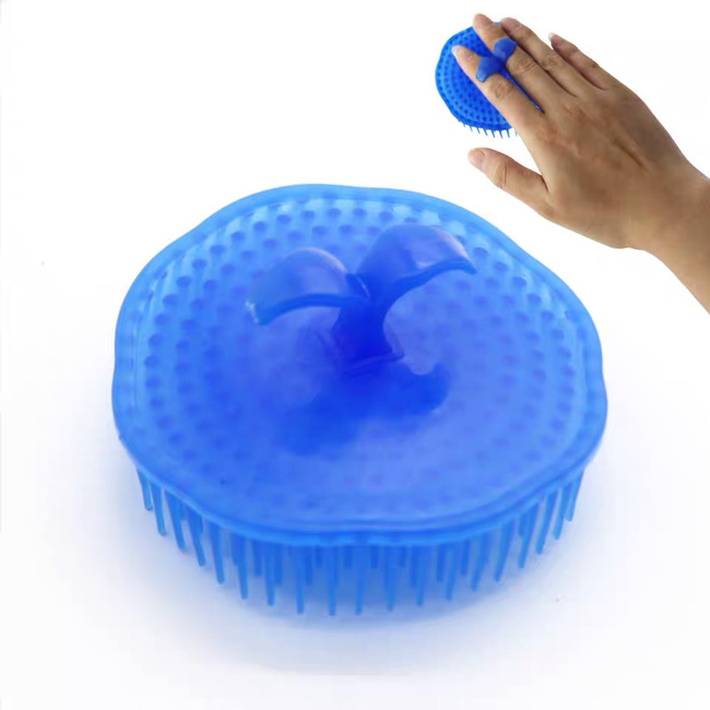 , boutique finger shampoo household plum blossom shampoo hair brush exfoliating hair brush head massage brush wholesale