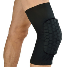 户外跑步骑行护具运动护膝足球蓝球短款蜂窝保护透气膝盖厂家直销