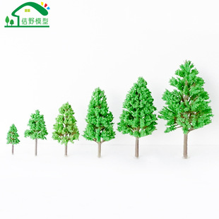 Модель песка модель дерева ручной садовой ландшафт Пластиковый белый топольный дерево