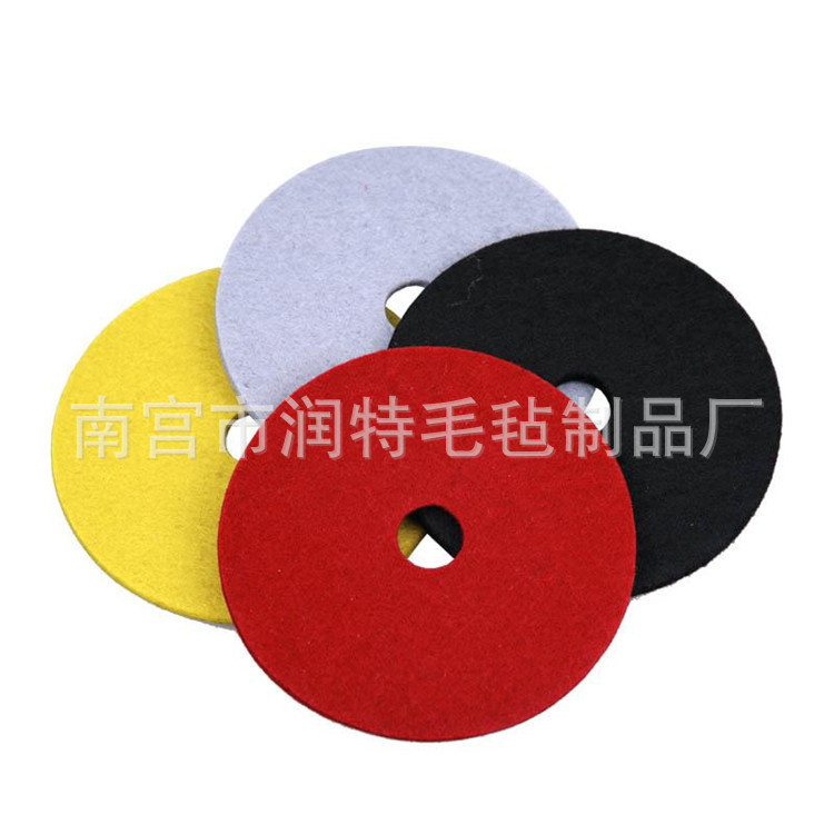 羊毛毡轮抛光轮 自粘耐磨玻璃陶瓷钢板抛光细白毛毡轮