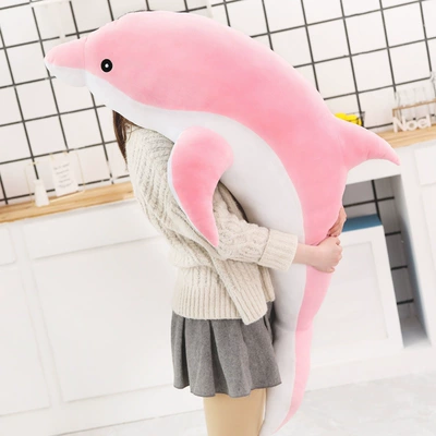 Oyuncaq yastıqlar, Dolphin Plush Toy Doll - pink-30cm008kg