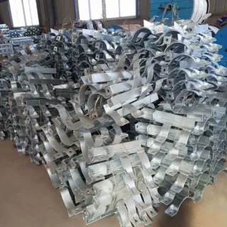 横担M铁U型抱箍加工定制铁附件热镀锌螺丝紧固件电力金具抱箍铁件