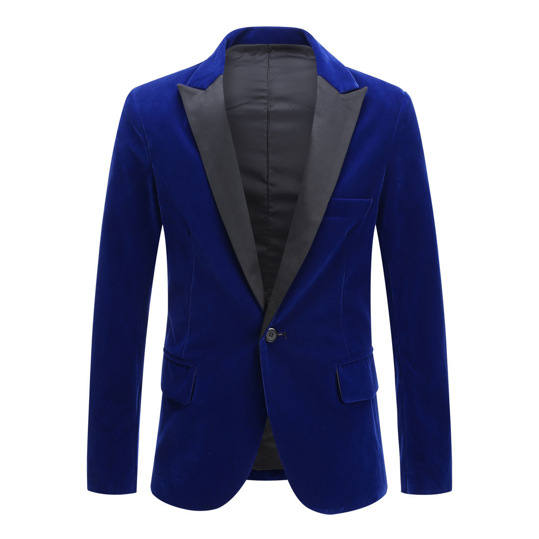 AliExpress men's autumn and winter Velvet wine red Fashion casual suit jacket wedding groom singer repair