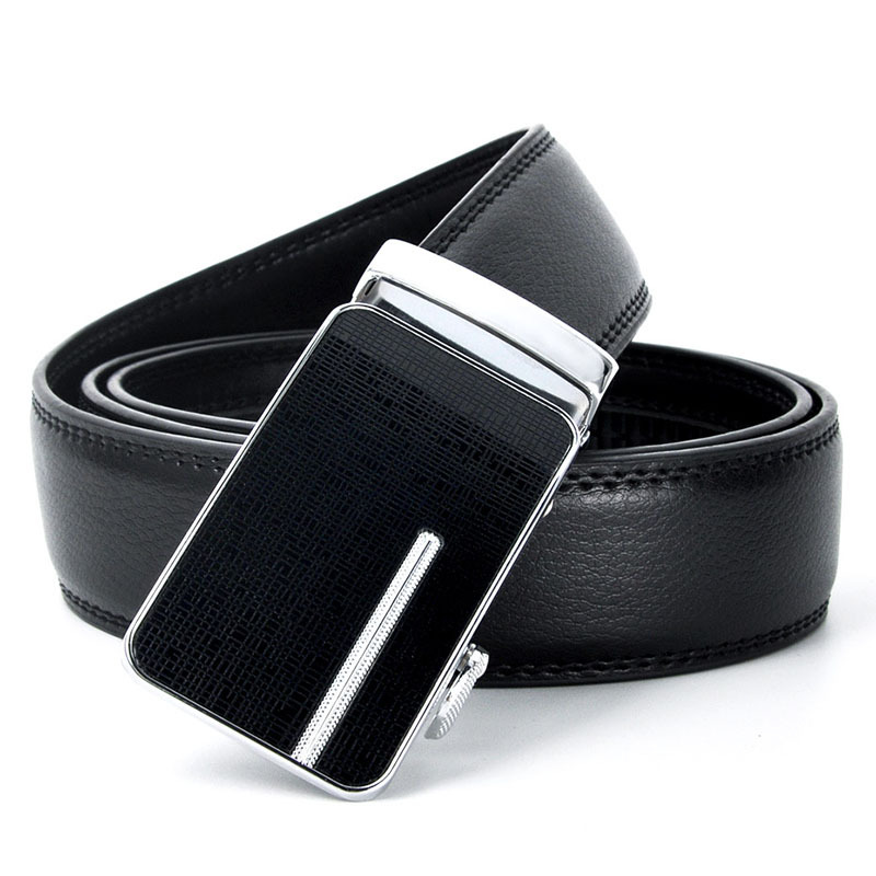 Men's Belt Automatic Buckle Trouser Belt Cowhide Automatic Buckle Formal Business Men's Leather Belt