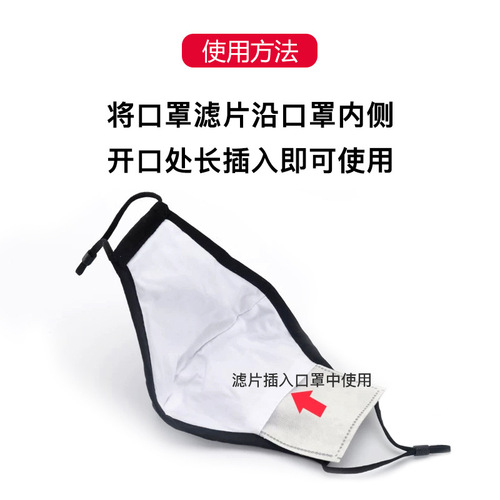 5-layer filter protective droplet PM2.5 melt-blown cloth adult and children mask replacement filter GLP01