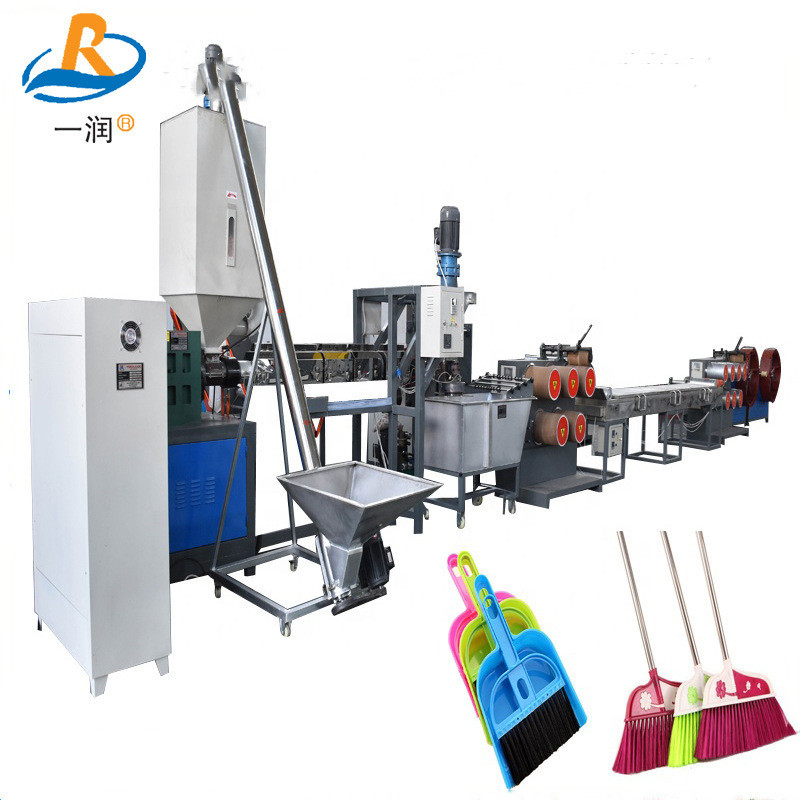 莱州一润机械聚脂扫把丝拉丝机PPPET刷丝拉丝机PET塑料圆丝拉丝机