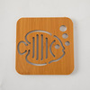 Senyi wholesale wood insulation pad kitchen square animal cartoon dinner cushion creative cute coaster factory direct supply