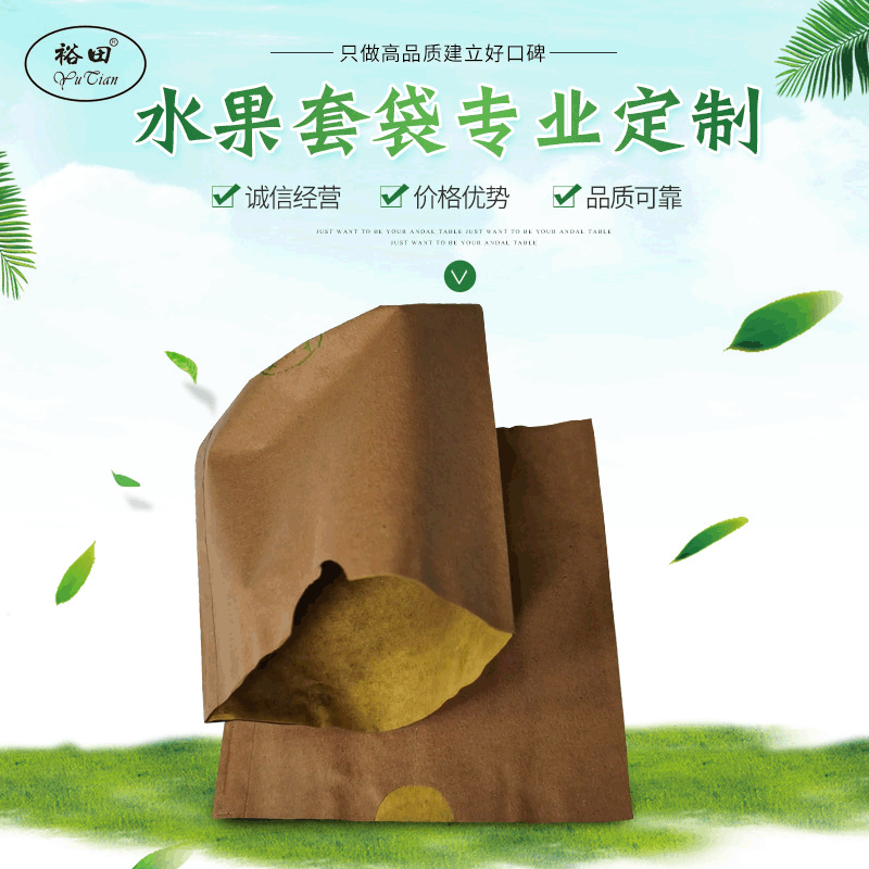 厂价双层内黄黄秋月梨袋  批发防鸟梨套袋苹果桃子水果套袋