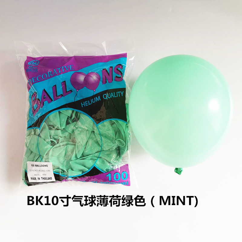 Tailandia BK10 pulgadas 2,5G 100 Pack globo redondo decoración de la boda globo publicidad globo impresión al por mayor
