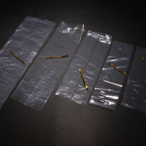 Inner bag for tea leaf packaging, jar inner bag, 2.5 liang, half jin, one jin packing, inner bag, transparent plastic bag, gold thread ribbon