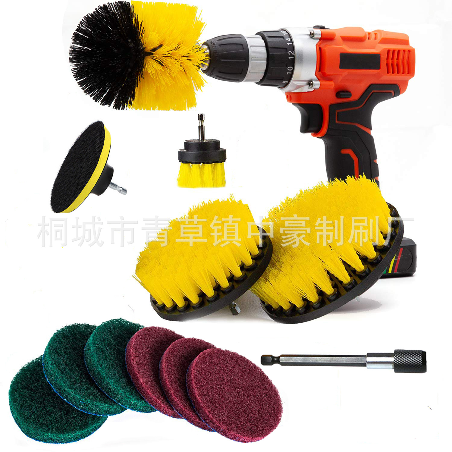 드릴 브러시 12 개 세트