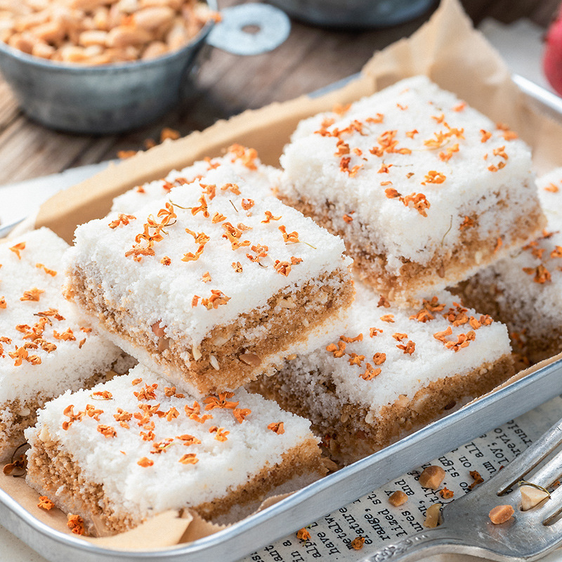Wenzhou Specialty Osmanthus Cake, Handmade Freshly Made Traditional Pastry, Factory Direct Sales Sandwich Cake, Glutinous Rice Cake, Popular Snacks