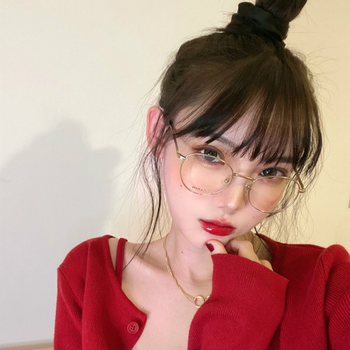 Chemical fiber wig female bangs internet celebrity air bangs with sideburns face shaping fake bangs female live streaming product