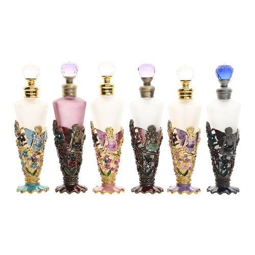 Angel Girl 25ml Conical Bottle Enamel Color Perfume Oil Empty Bottle Can Be Customized