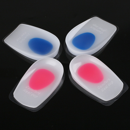 Silicone heel pad transparent sports GEL pad U-shaped heel pad PU half size heel pad heel pad