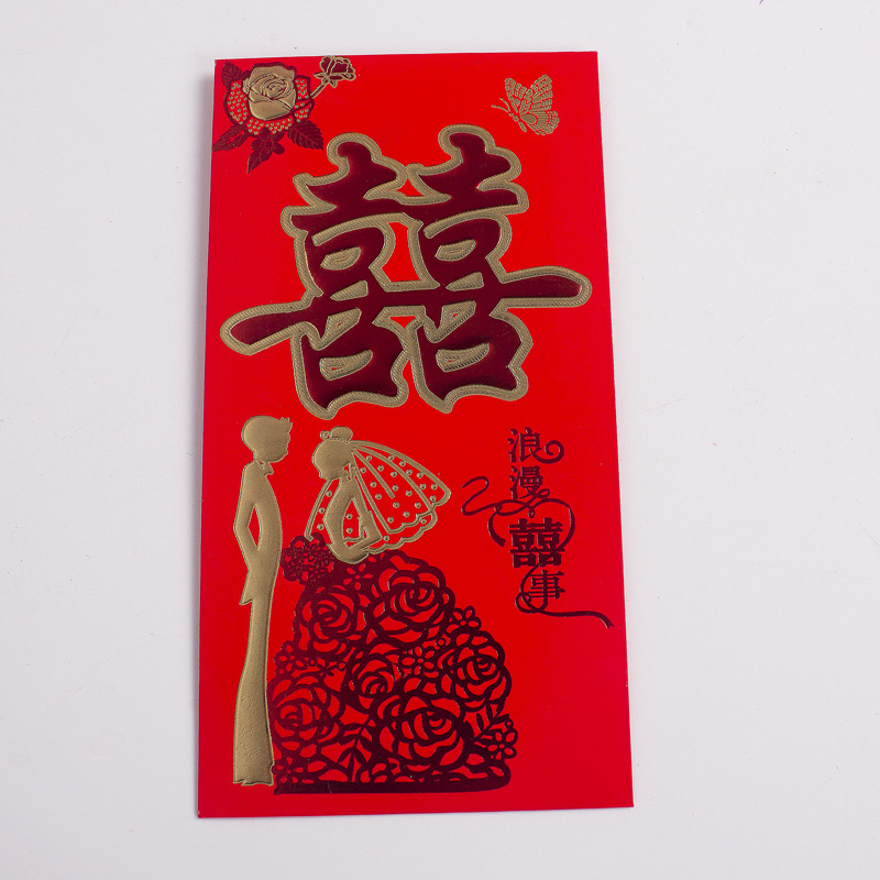 Fabricantes venden sobre rojo de boda, sobre rojo de Año Nuevo, proceso de estampado, boda, cumpleaños, sobre rojo, suministros de boda al por mayor