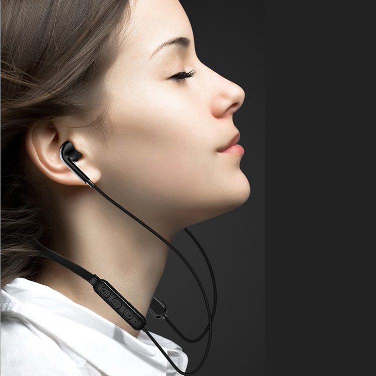 New neck-mounted s6 Bluetooth headset stereo mobile phone halter sports ultra-long standby wireless headset wholesale