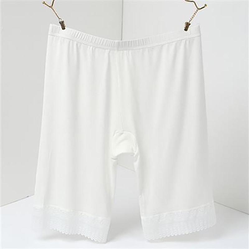 Polainas de encaje modal para mujer pantalones de seguridad anti-exposición más pantalones cortos de tamaño pantalones de seguro verano manmeijiao