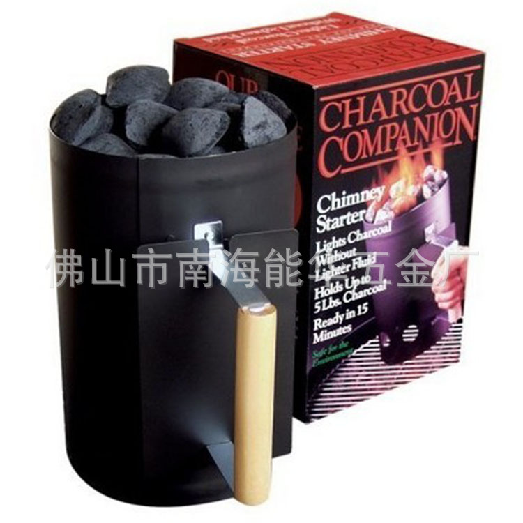 Fábrica de producción negro de alta temperatura de la pintura de carbón barril encendedor al aire libre BARBACOA barbacoa herramienta de carbón de encendido de carbón barril de carbón