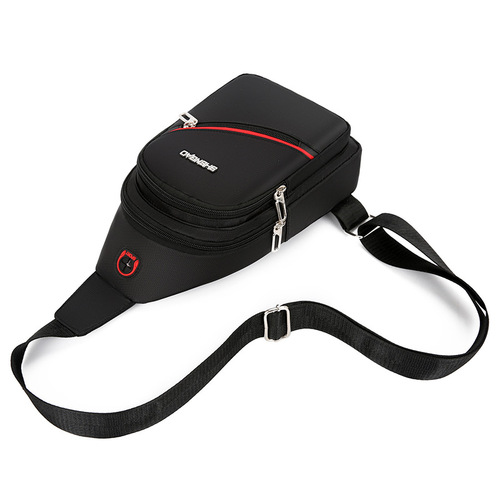 Chest bag men's new Korean style casual mini crossbody bag nylon waterproof Oxford cloth men's bag small shoulder bag carry-on bag