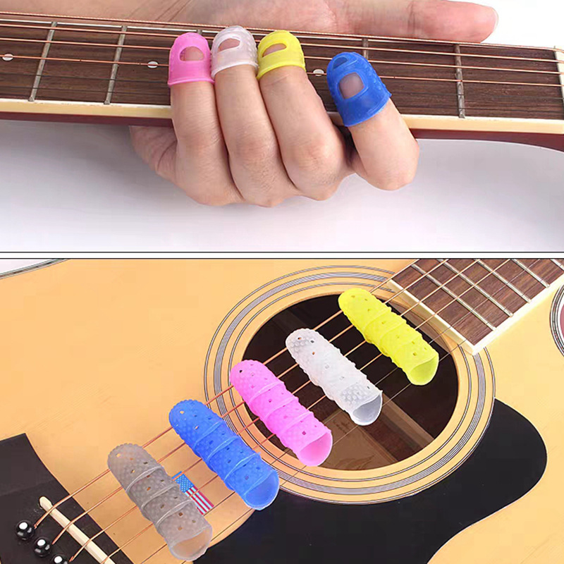 Guitar Finger Cover Silicone Finger Protective Cover Beginner Practice Playing Piano and Pressing String Finger Cover Finger Cover Guitar Guitar Finger Cover Silicone Finger Protective Cover Beginner Practice Playing Piano and Pressing String Finger Cover Finger Cover Guitar