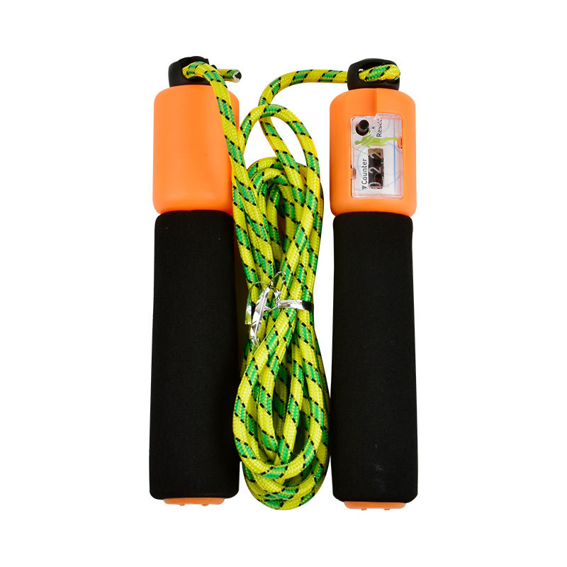 [Envío gratis] 6131 Examen de estudiante saltar cuerda esponja manejar contando saltar cuerda entrenamiento de competencia de fitness cuerda de algodón saltar cuerda